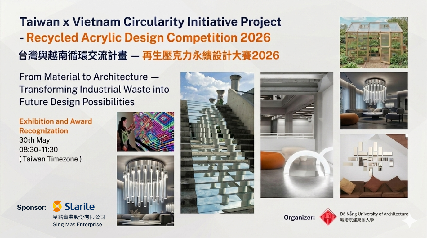 Starite sponsors the 2026 Taiwan × Vietnam Recycled Acrylic Design Initiative